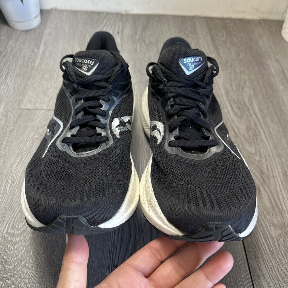 Saucony Womens Triumph 21 S10881-10 Black Running Shoes Sneakers Size 10.5 - Picture 5 of 11